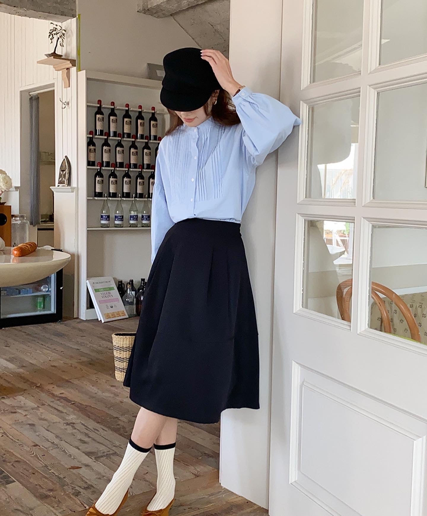 ランタンスリーブシャツ