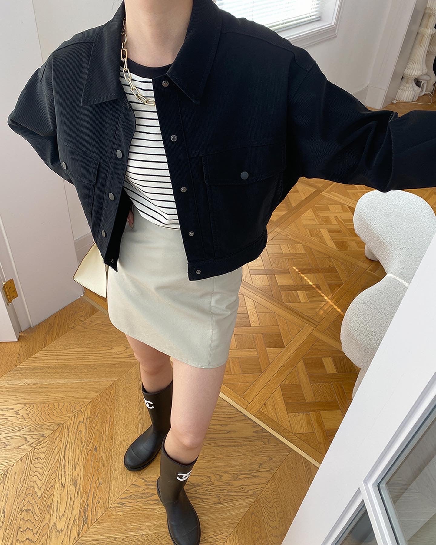 ワークウェア風ショートジャケット