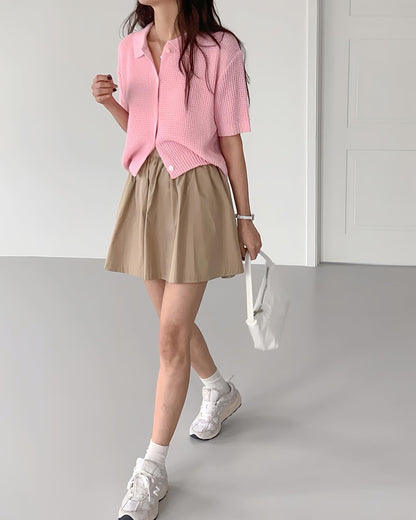 翻領針織開樓top