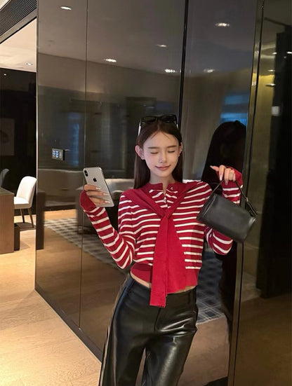 Design-Savvy Colorblock Knit Cardigan