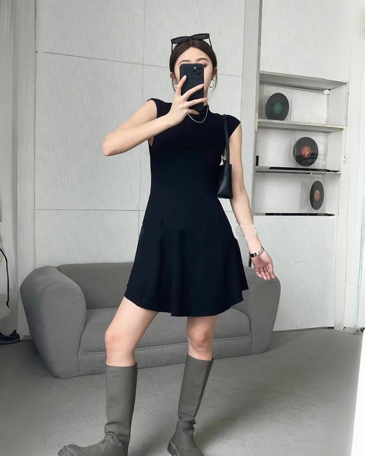 針織背心連身裙