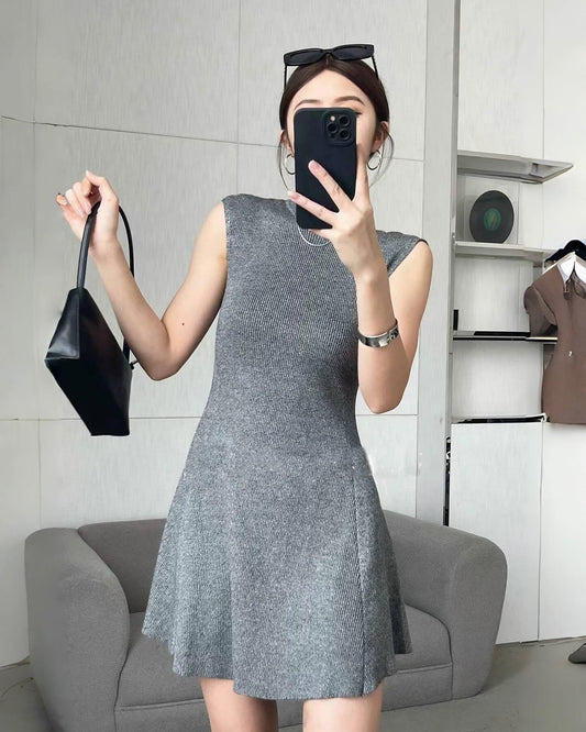 針織背心連身裙