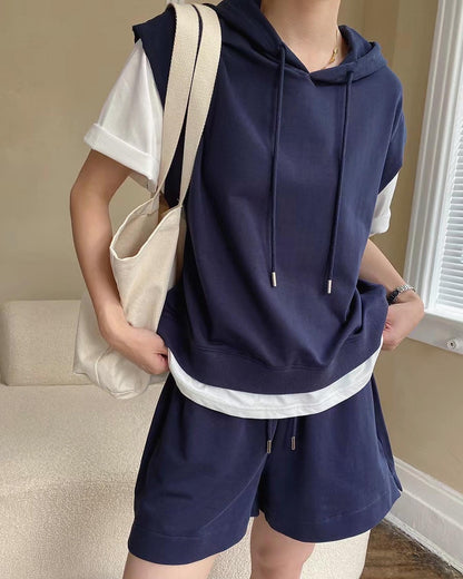 Faux Two-Piece Casual Set