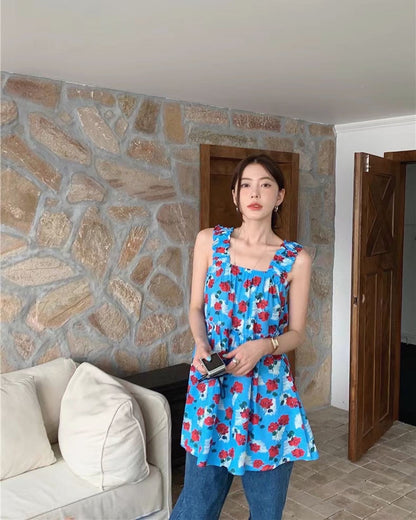 French Vintage Floral Top