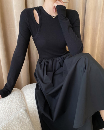 法式鏤空連身裙