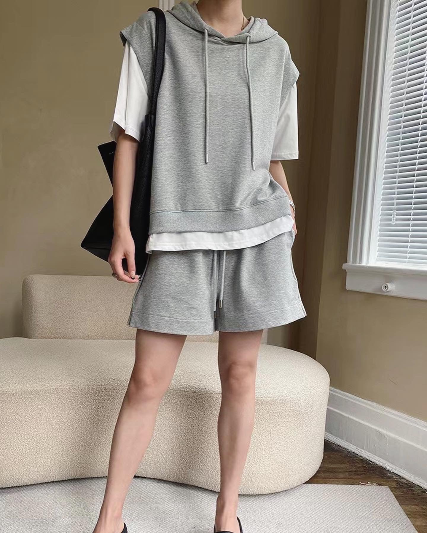 Faux Two-Piece Casual Set