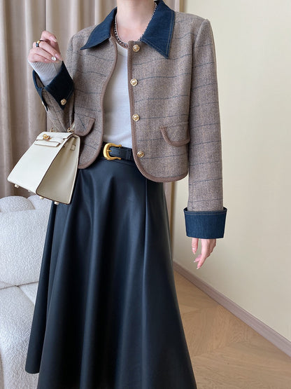 Vintage Denim Patchwork Jacket