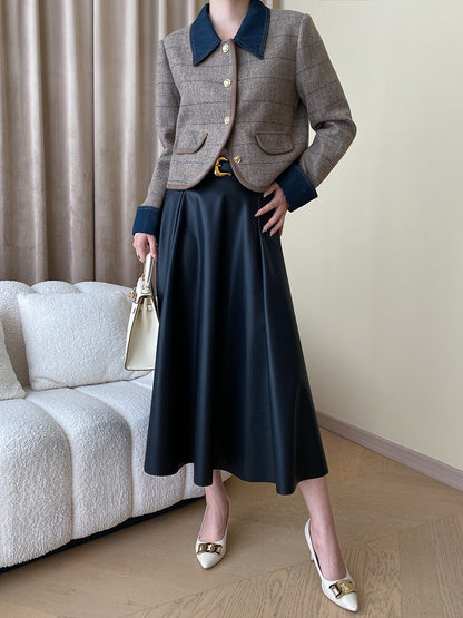 Vintage Denim Patchwork Jacket