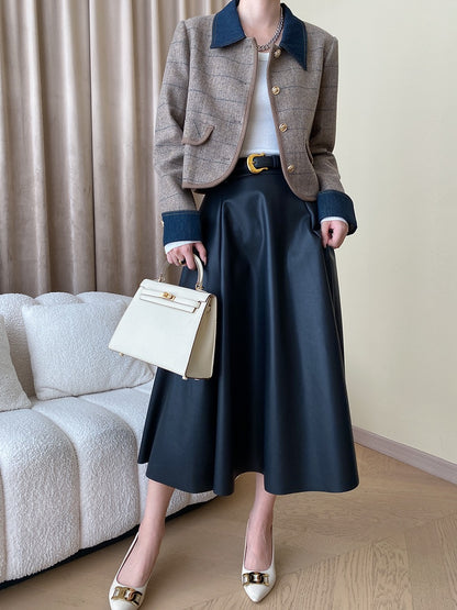 Vintage Denim Patchwork Jacket