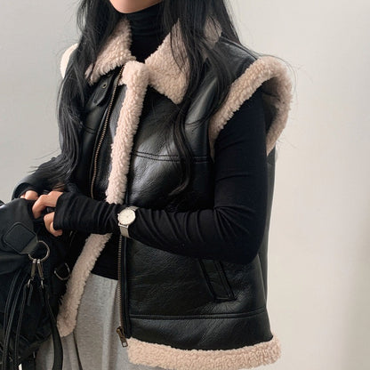 シープスキンベストジャケット