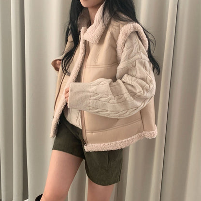 シープスキンベストジャケット