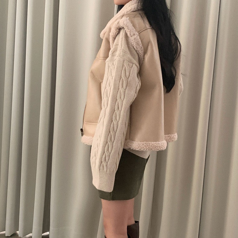 シープスキンベストジャケット