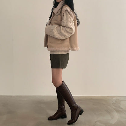 シープスキンベストジャケット