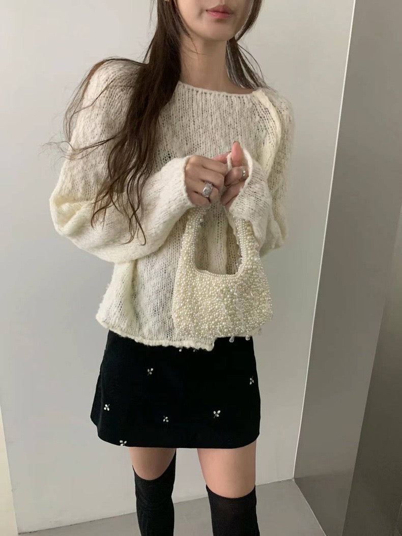 ヴィンテージフラワープリントミニスカート