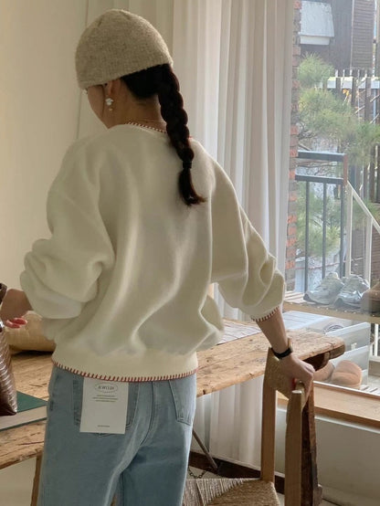 Color-Blocked Trim Sweatshirt