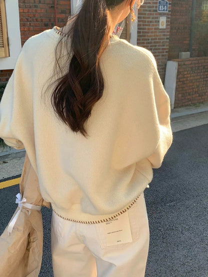 Color-Blocked Trim Sweatshirt