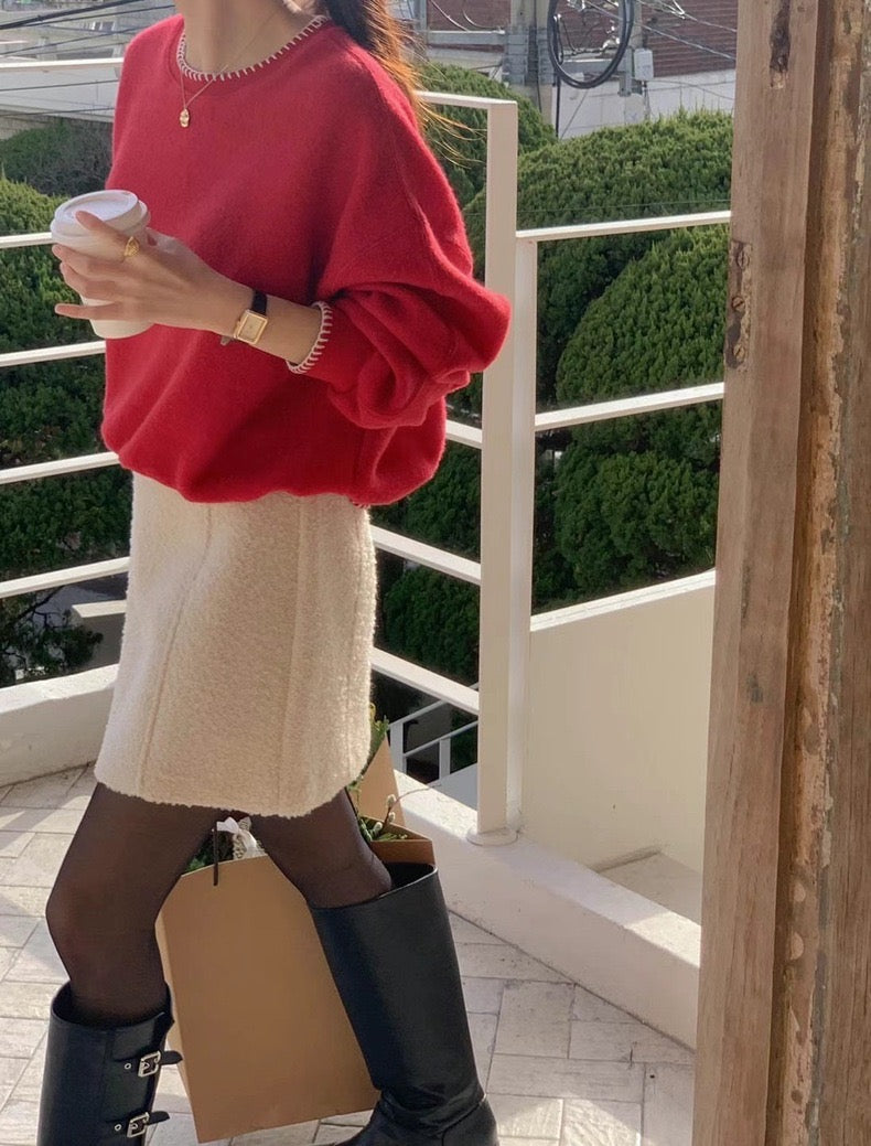 Color-Blocked Trim Sweatshirt