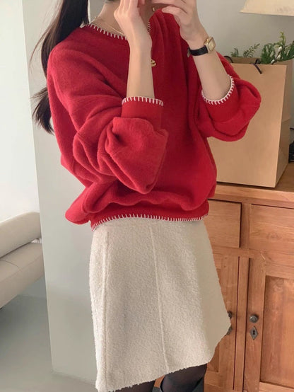 Color-Blocked Trim Sweatshirt