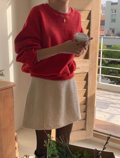 Color-Blocked Trim Sweatshirt