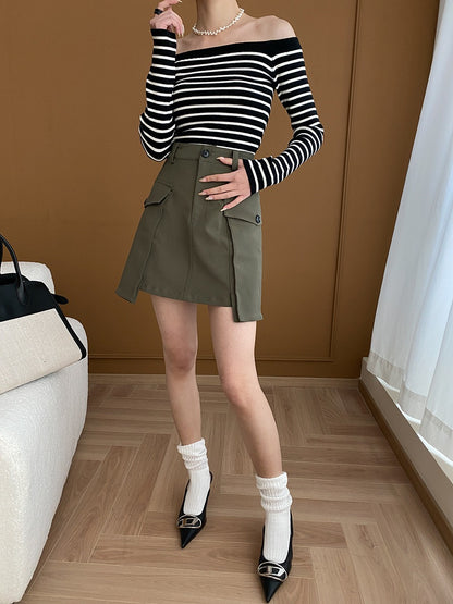 オフショルダートップ