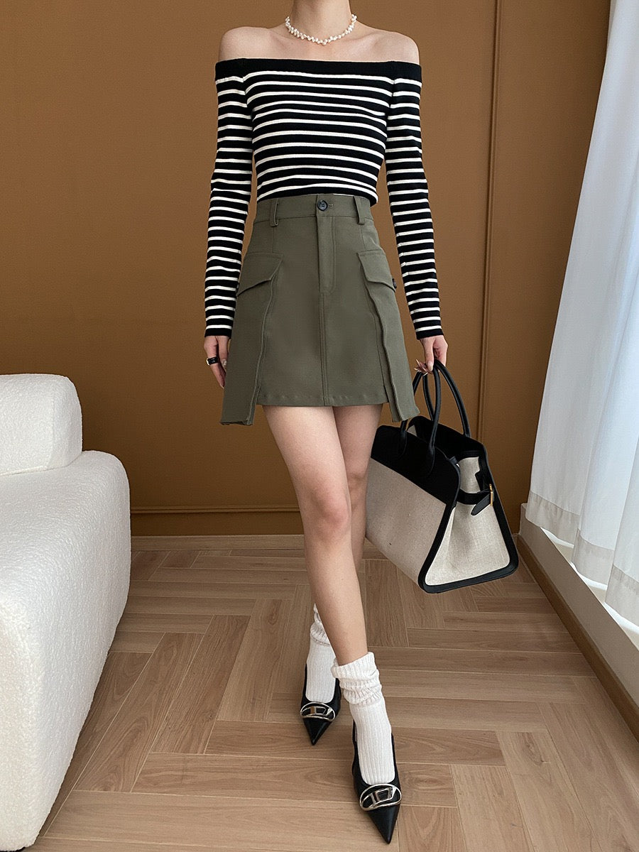 オフショルダートップ