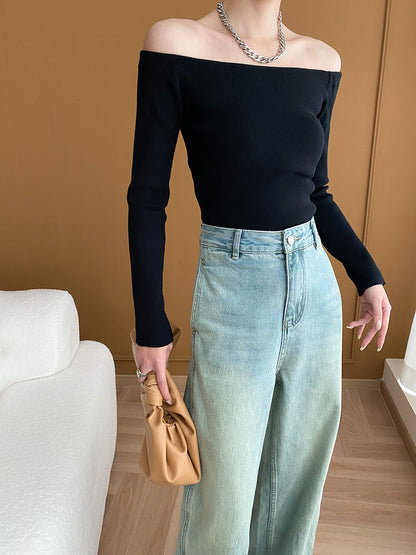 オフショルダートップ