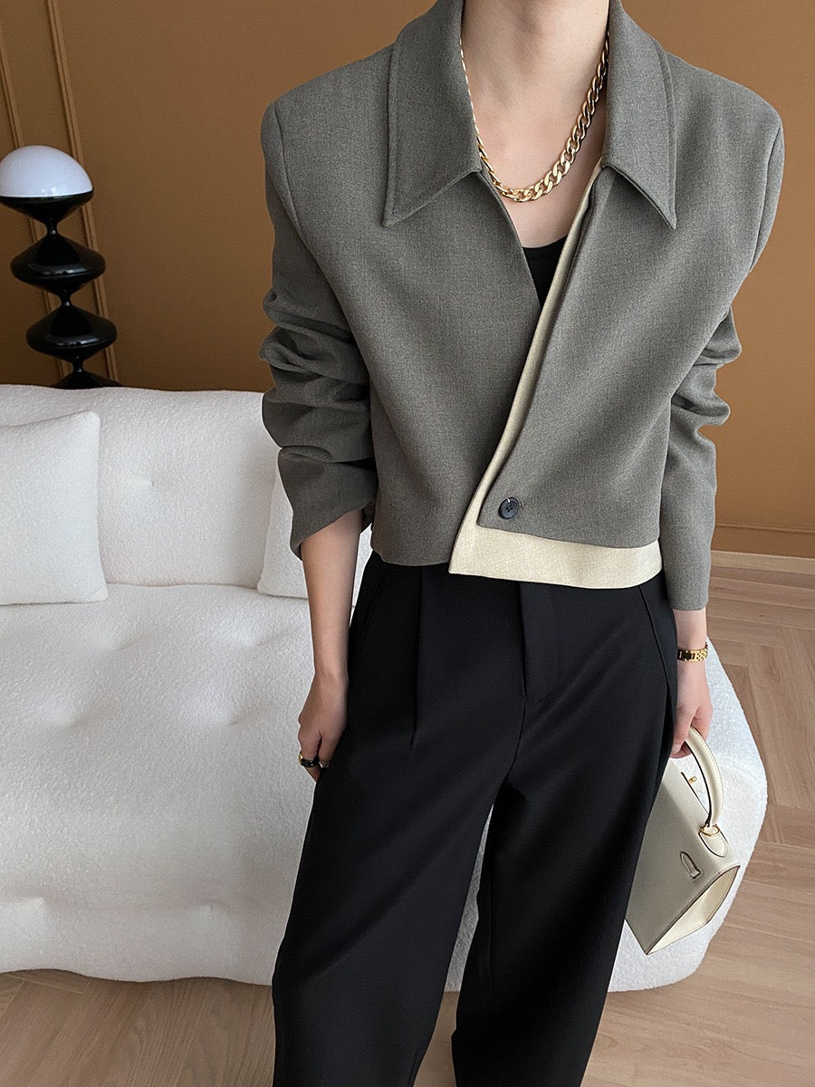 Asymmetrical Short Blazer