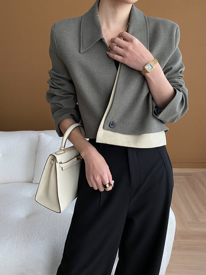 Asymmetrical Short Blazer