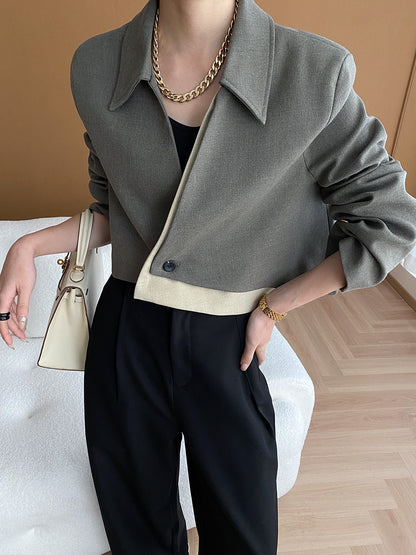Asymmetrical Short Blazer