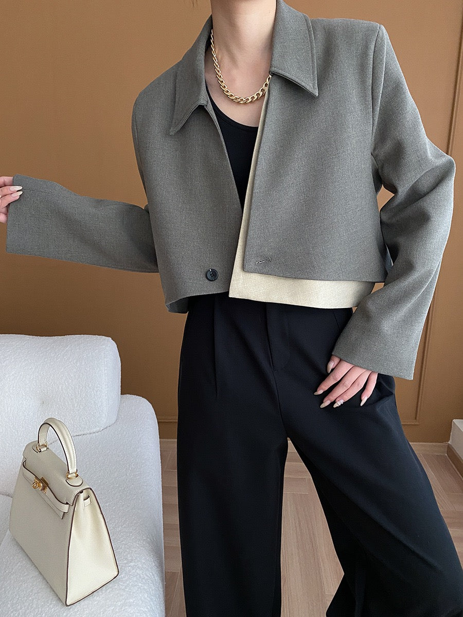 Asymmetrical Short Blazer