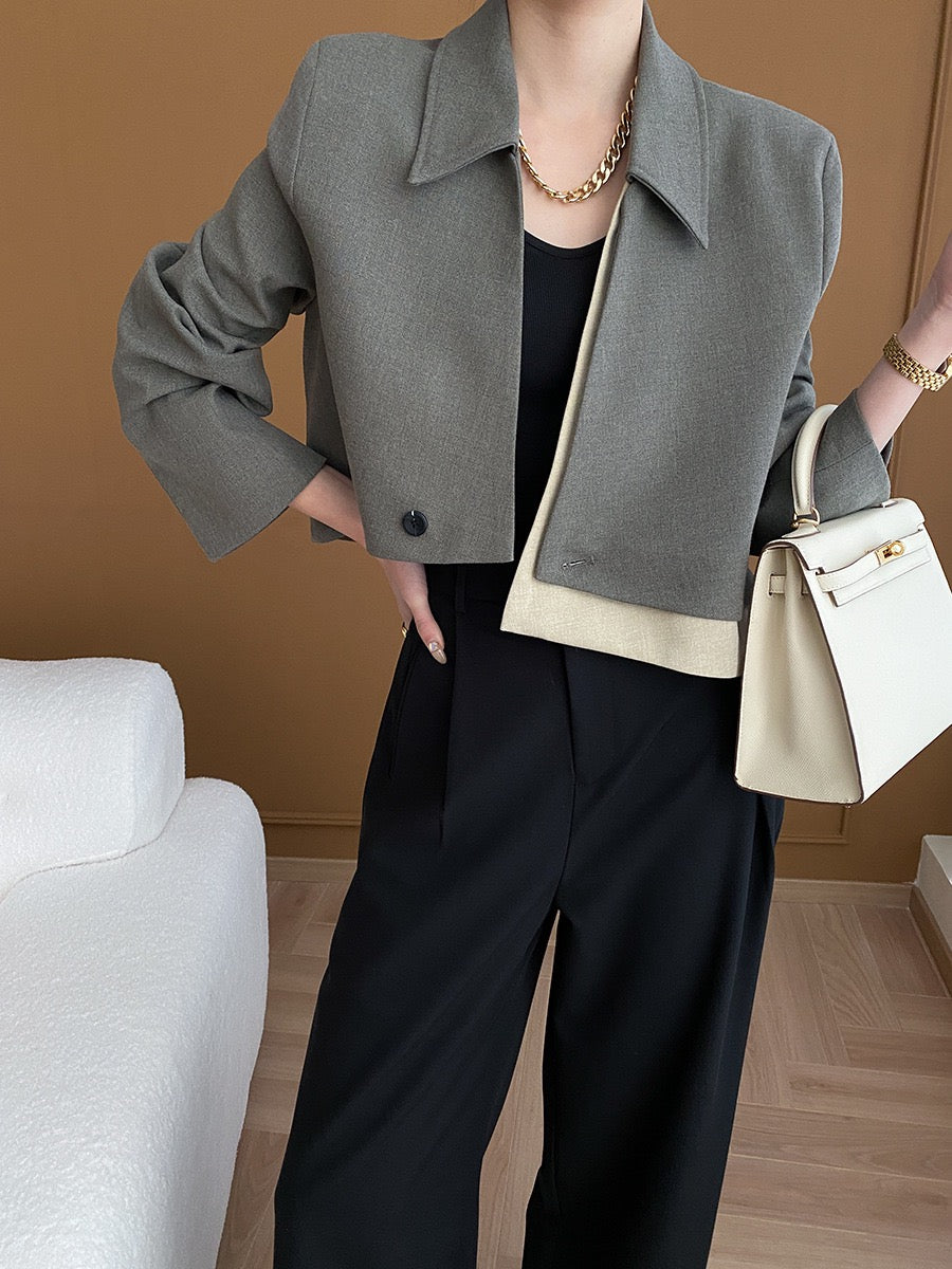 Asymmetrical Short Blazer