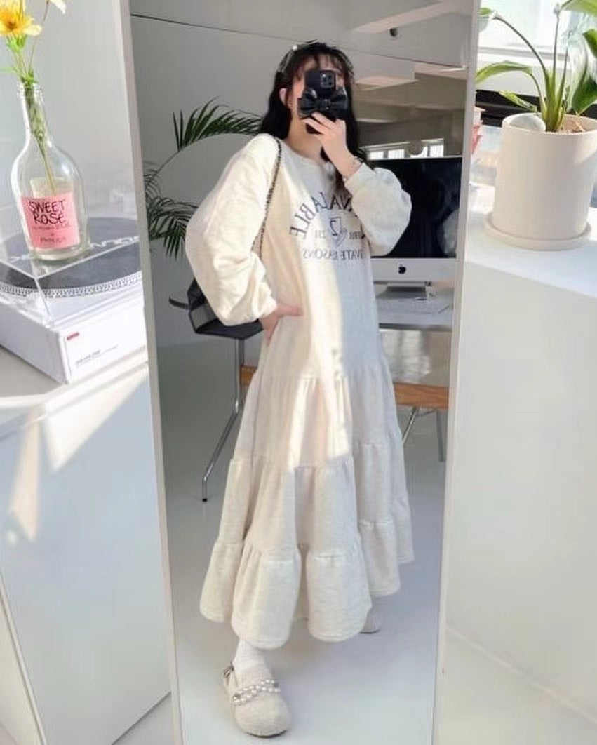 Cake Layered Sweatshirt Dress