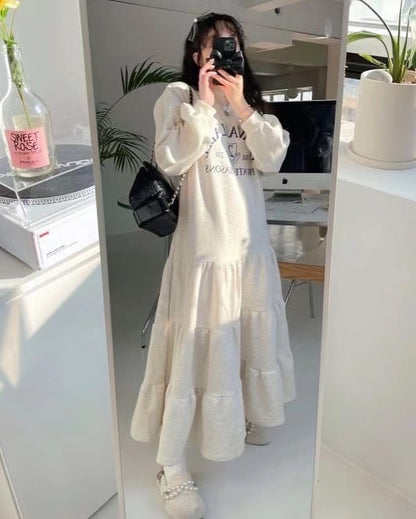 Cake Layered Sweatshirt Dress