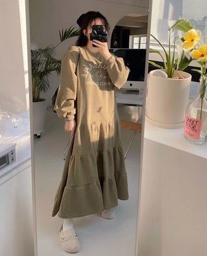 Cake Layered Sweatshirt Dress