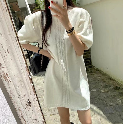 ヴィンテージ風ツイストワンピース