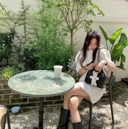 ヴィンテージ風ツイストワンピース