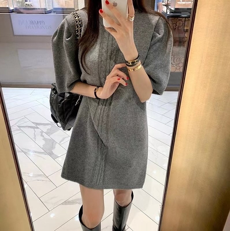 ヴィンテージ風ツイストワンピース