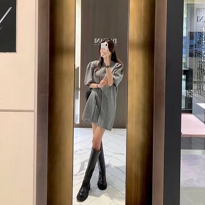 ヴィンテージ風ツイストワンピース