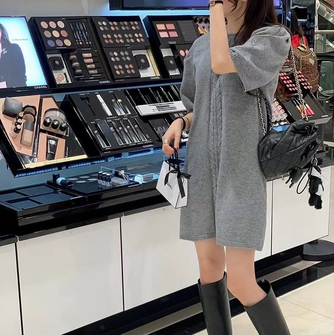 ヴィンテージ風ツイストワンピース