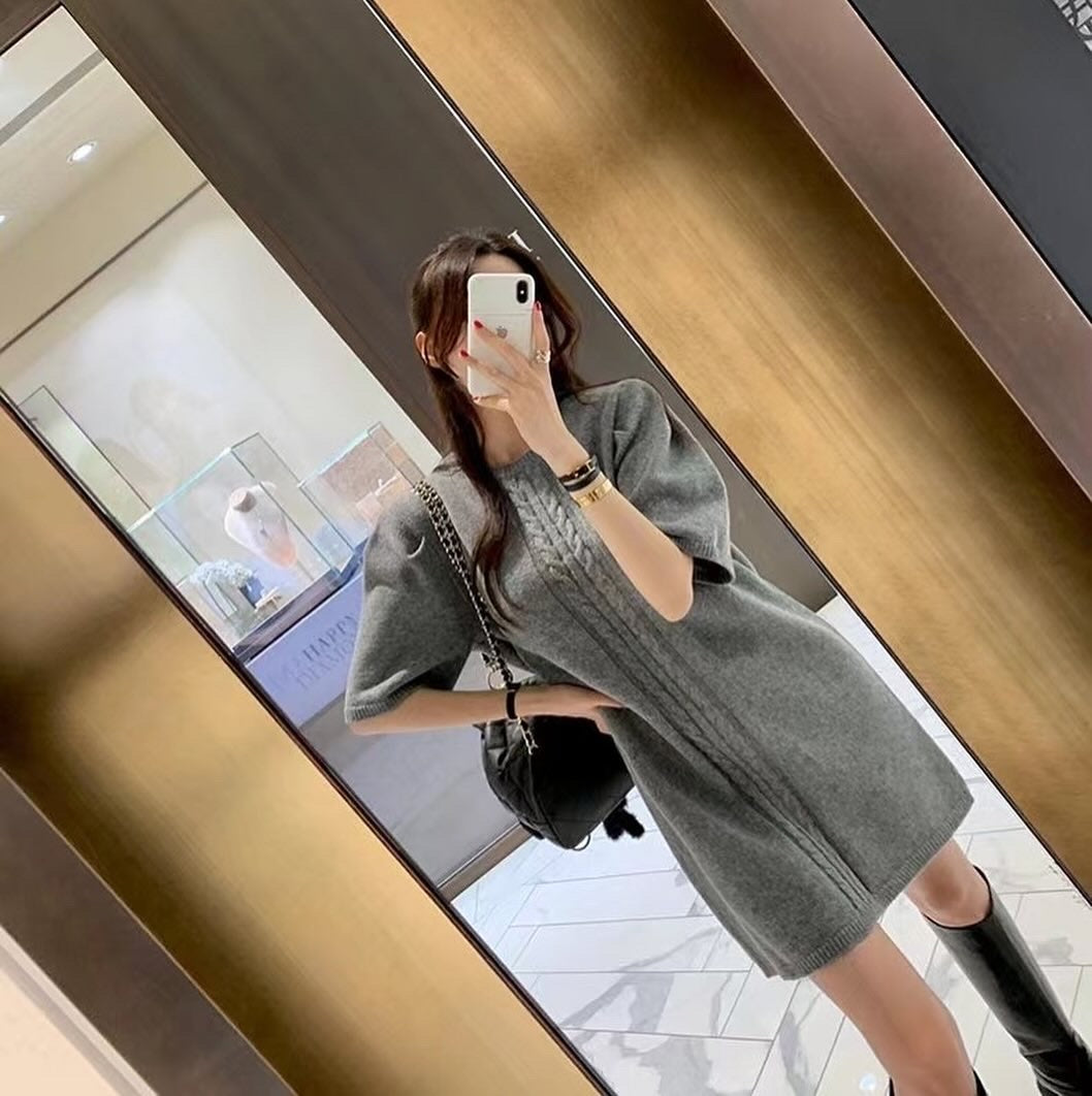 ヴィンテージ風ツイストワンピース