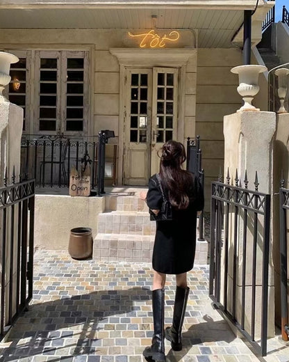 ヴィンテージ風ツイストワンピース