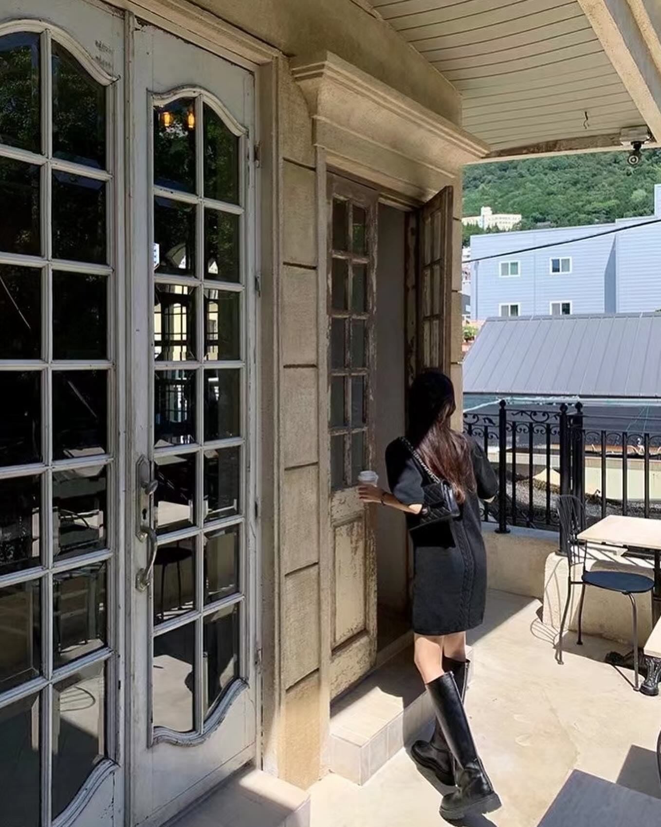 ヴィンテージ風ツイストワンピース