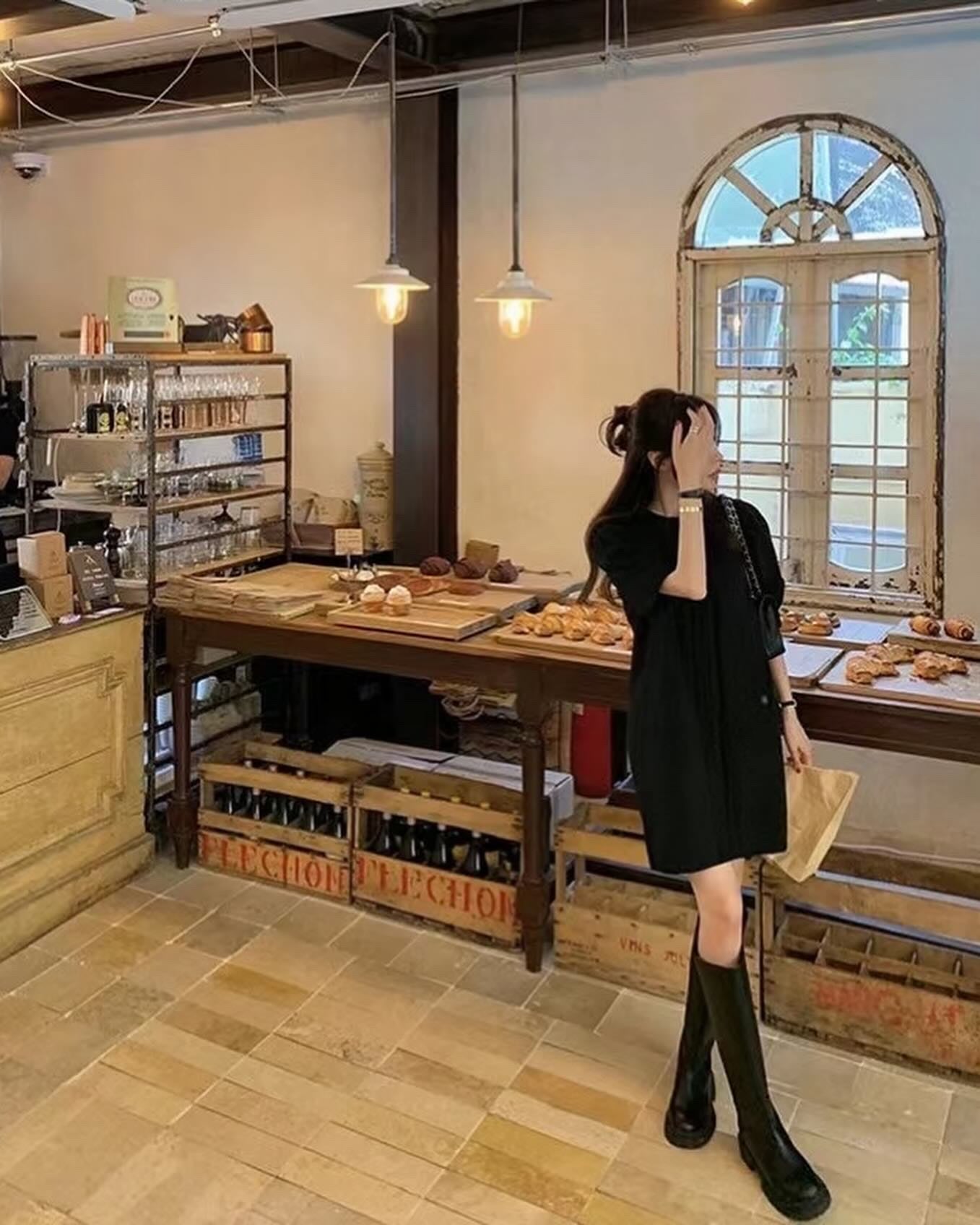 ヴィンテージ風ツイストワンピース