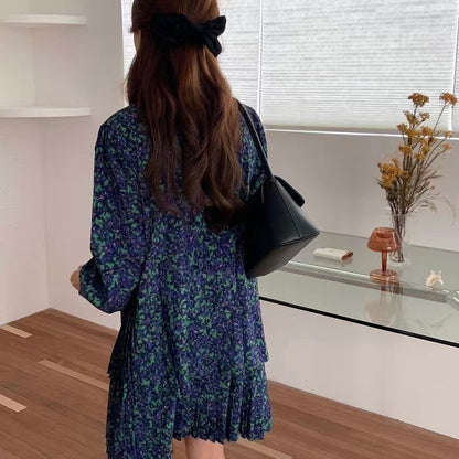 Vintage Floral Print Dress