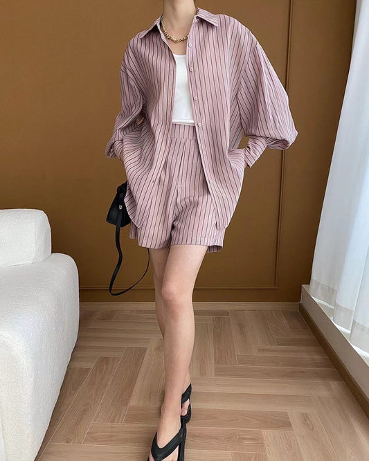 ストライプシャツスーツ