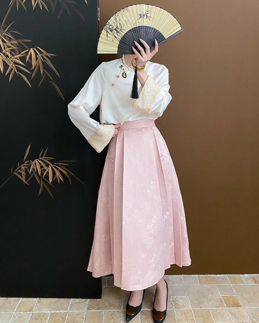 新中式ジャカードシャツ