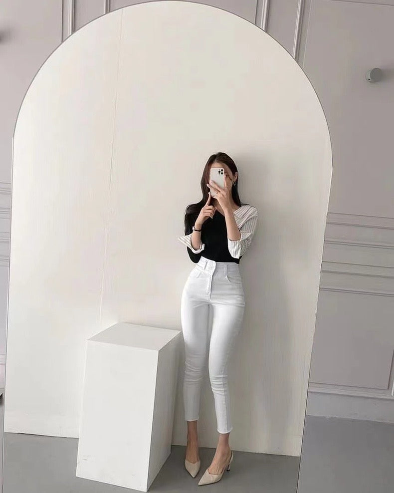 Irregular Striped Shirt