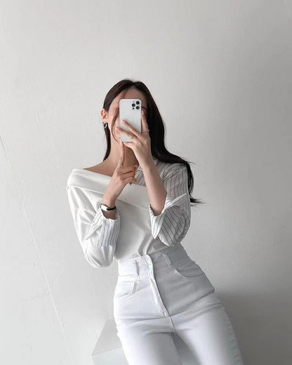 Irregular Striped Shirt