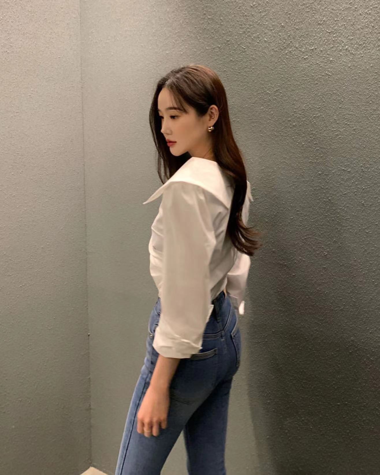 クロスプリーツシャツ