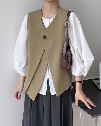 Double-breasted suit vest